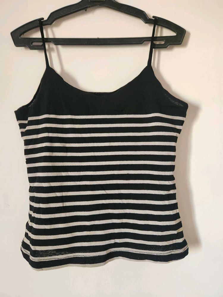 Striped Spaghetti Strap Tank