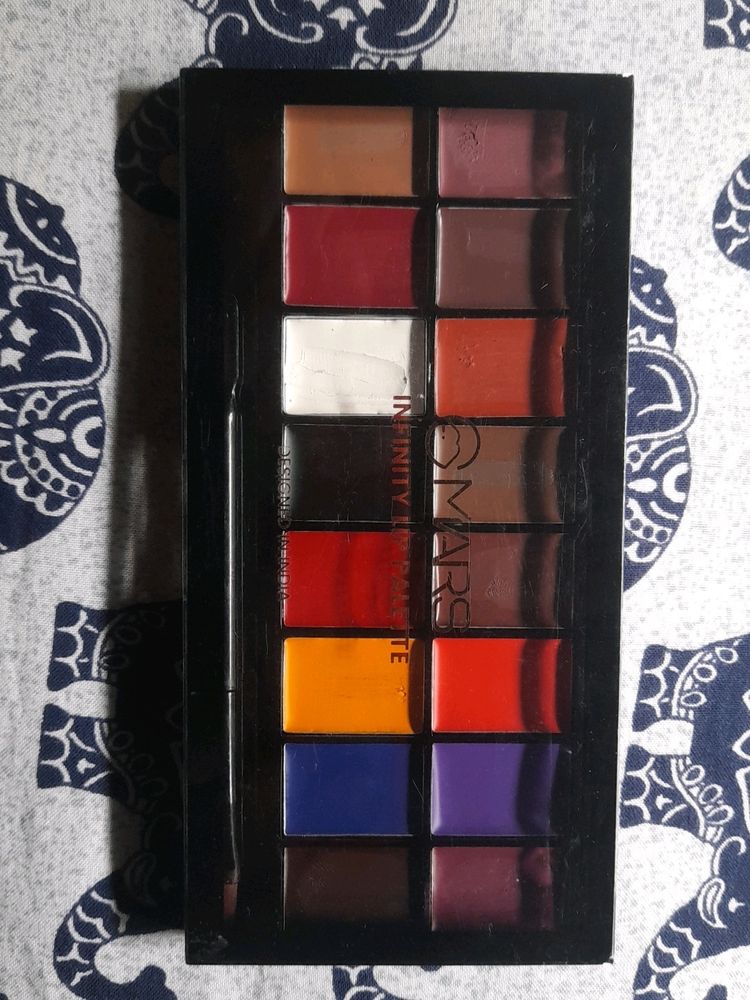 Mars Infinity Lip Palette || 16 Stunning Shades||Only Use As A Review Purpose