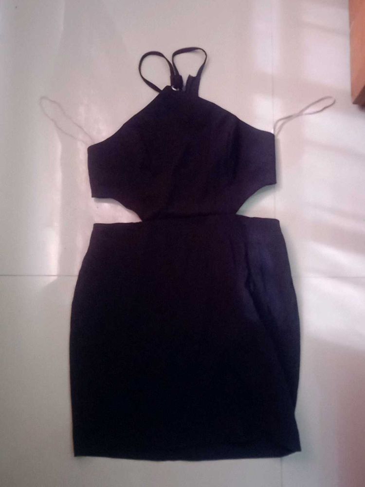 Black Cutout Mini Dress