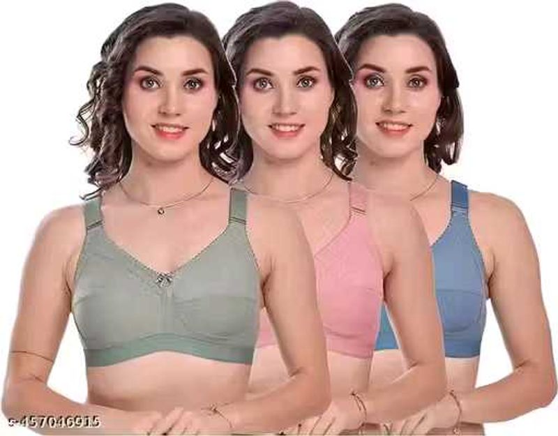 Comfortable Everyday Bras - Set of 3