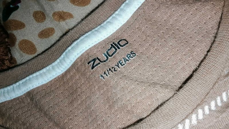 Zudio Kids Brown Top (11/12 Years)