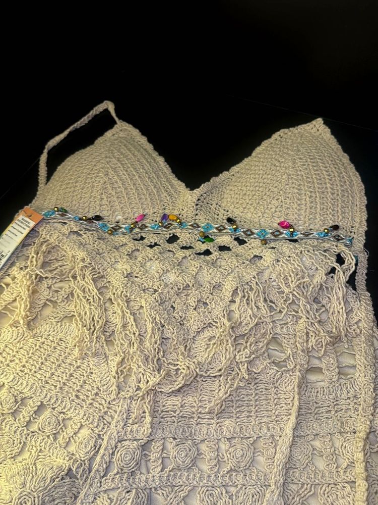 Boho Crochet Top &amp; Shorts| Beach wear co-ord