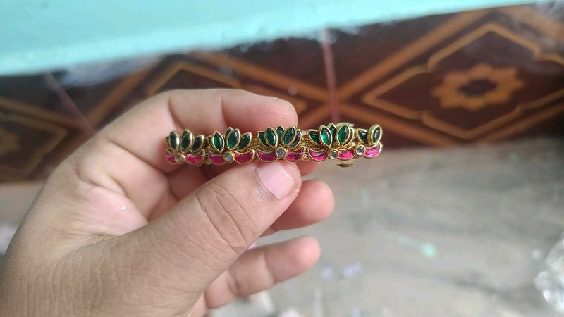 Hair Clip with Lotus Design