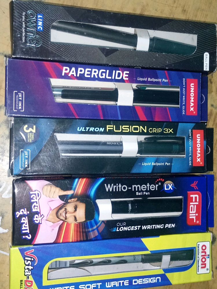 5 Different Ball Pens Combo