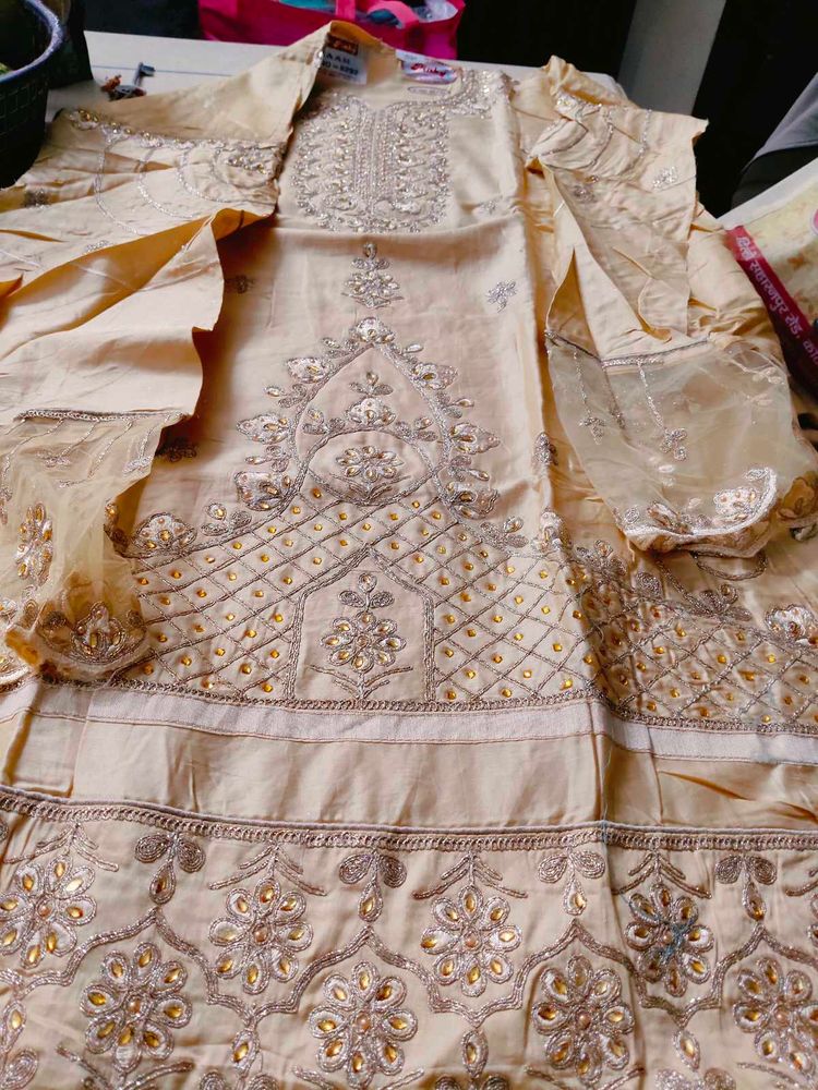 pure glace cotton suit