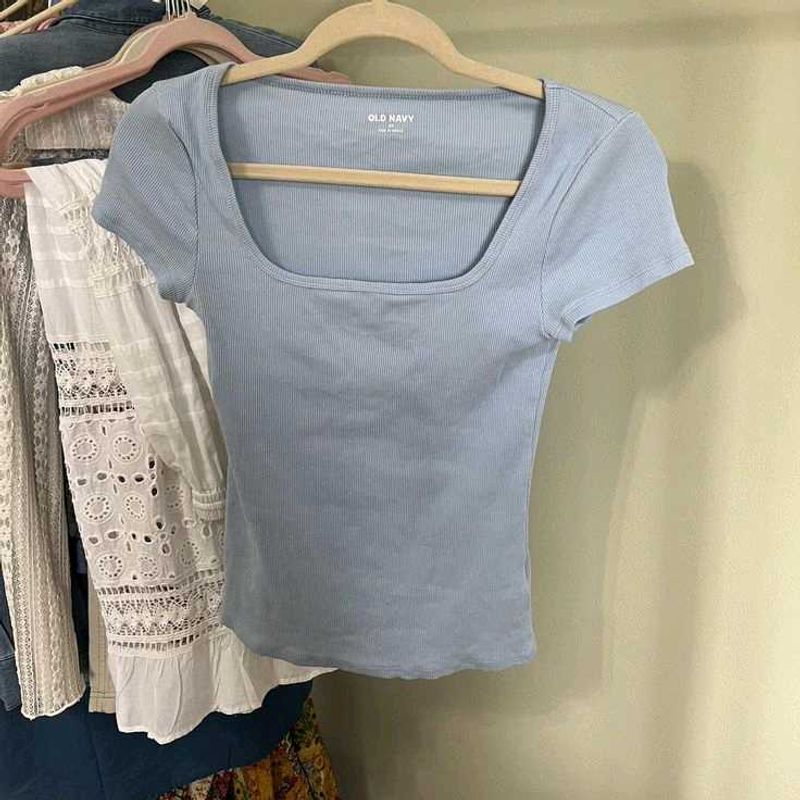 Cute Light Blue Top