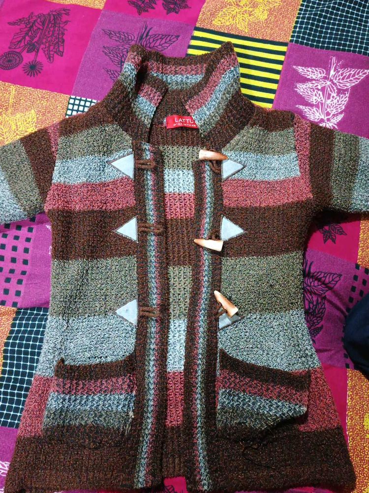 Striped Knit Cardigan