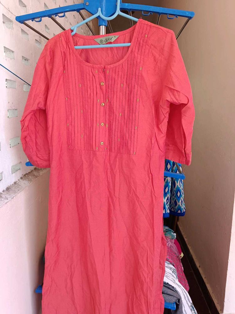 Coral Dotez Tunic