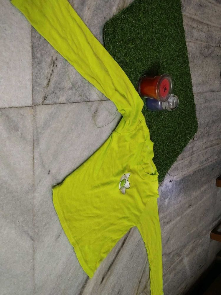 Lime Green Long Sleeve Tee