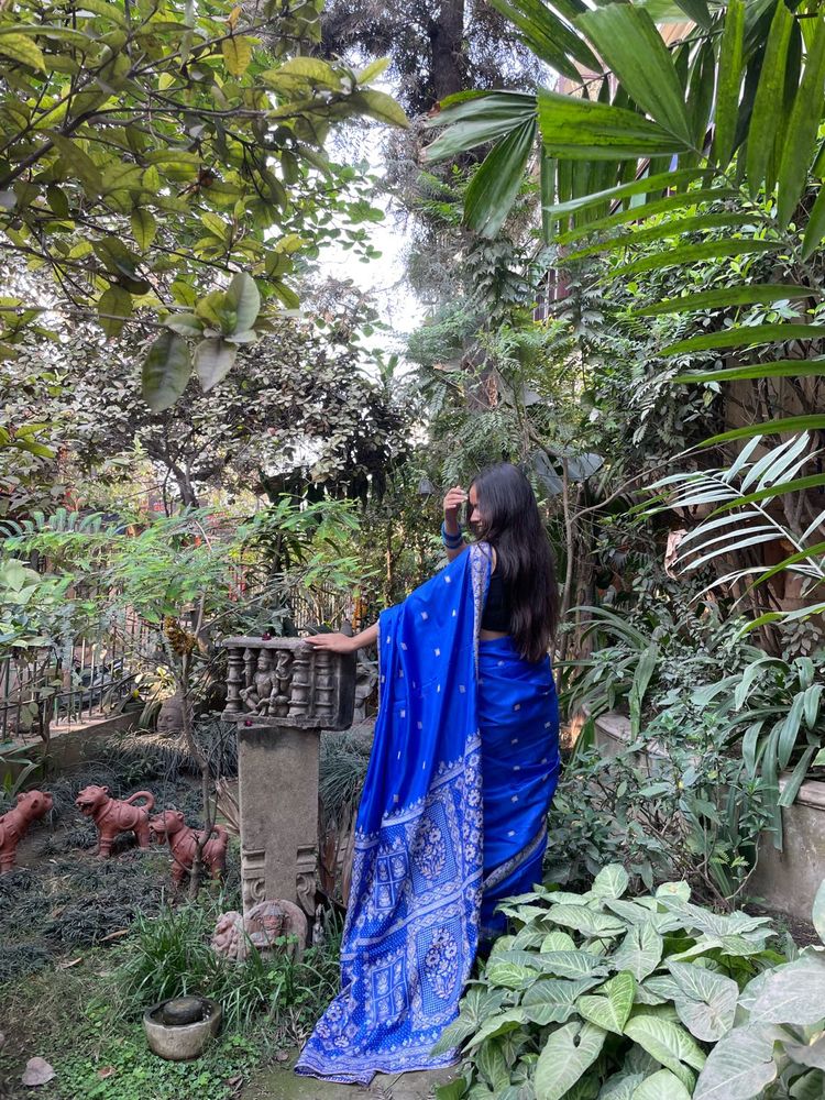Royal Blue Silk Saree