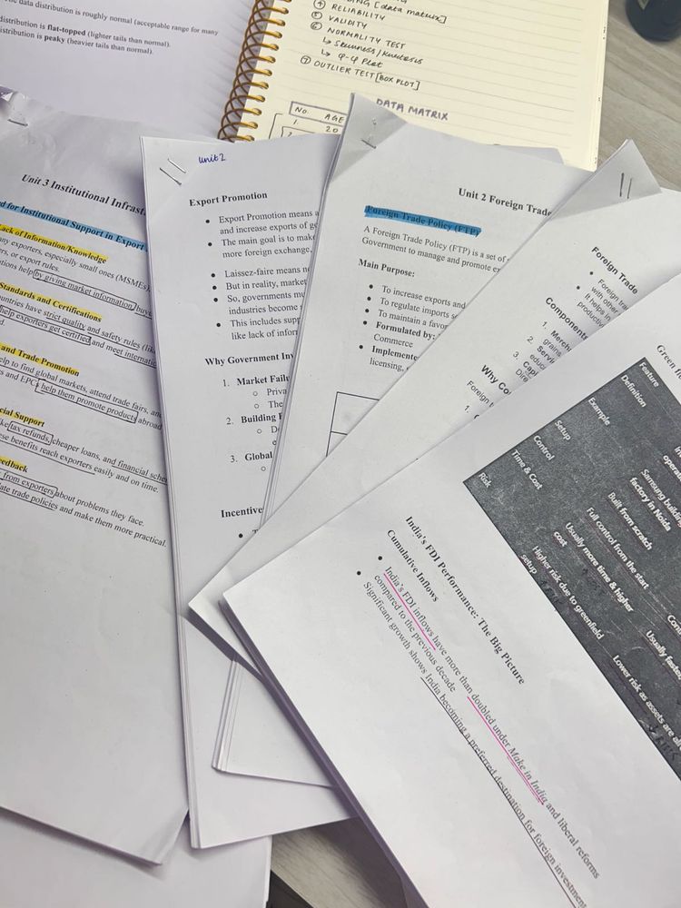 India’s International Trade Notes