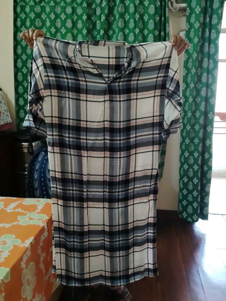 Plaid Shirt Dress