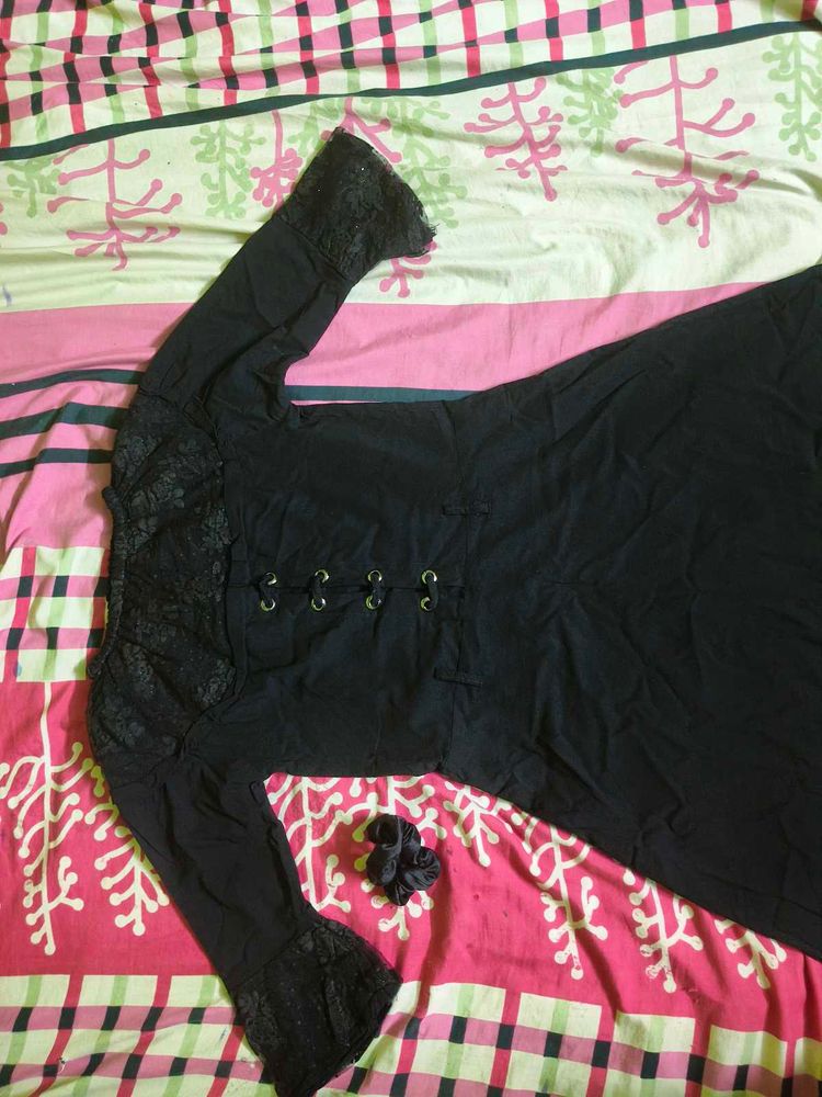 Perfect Elegant Jet Black Dress