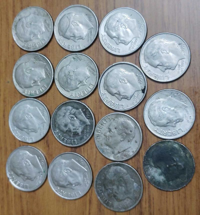 Rare Old Vintage US Dimes 15 Pcs Set Combo.