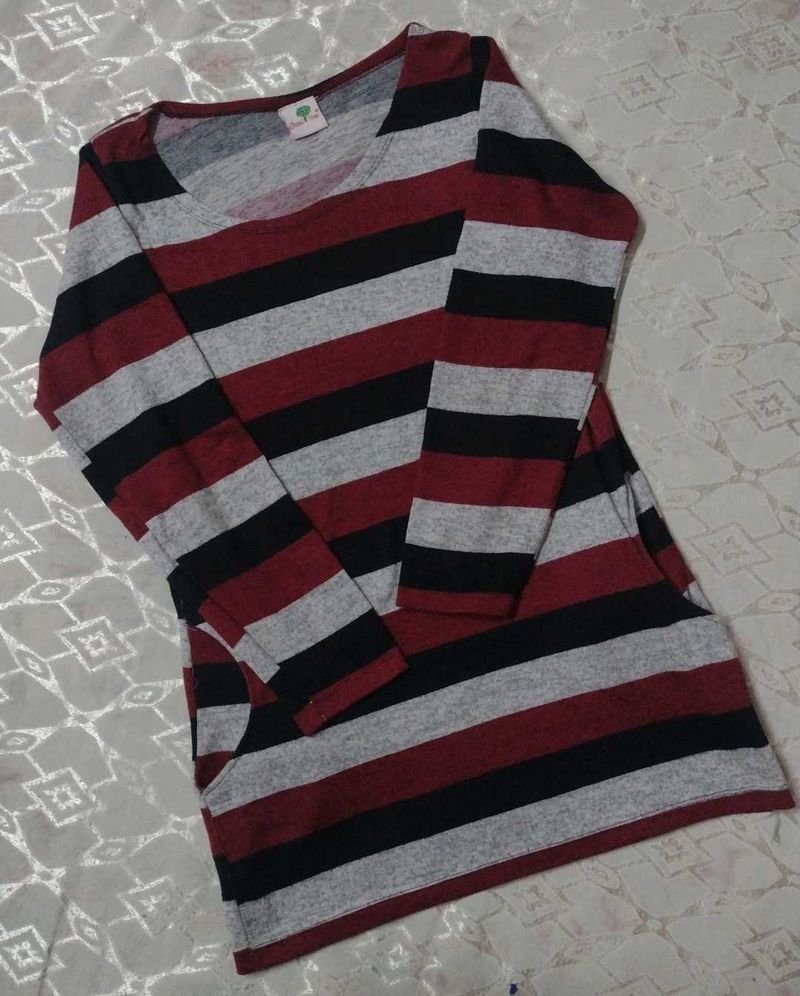 Striped Long Sleeve Top