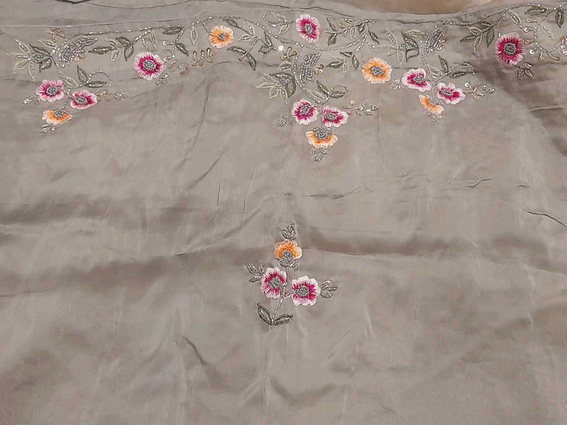 Embroidered Organza Fabric