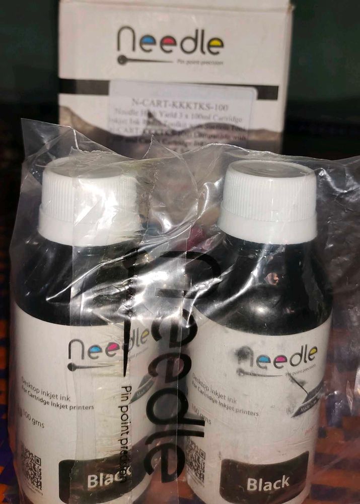 Needle High Yield 2 x 100ml Cartridge Inkjet Ink