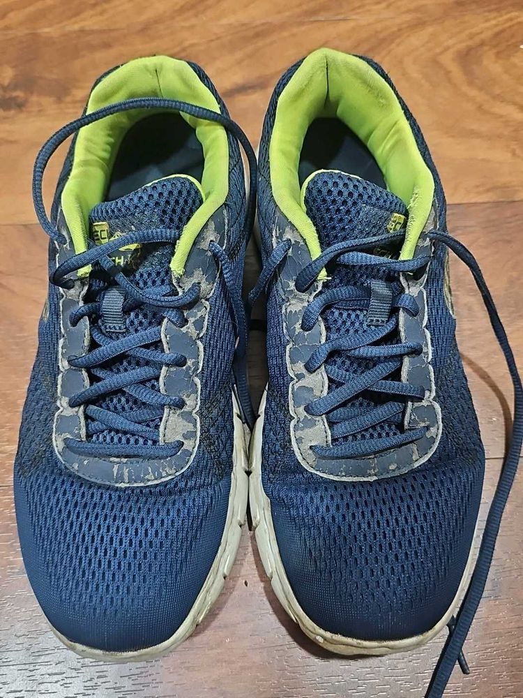 Blue Skechers Running Shoes