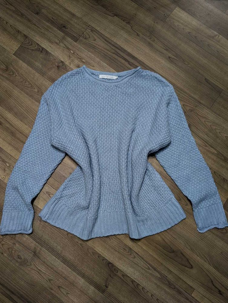 Blue Knit Sweater