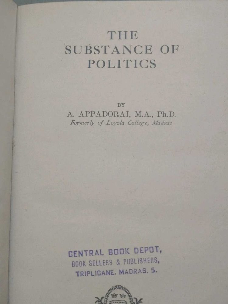 The Substance Of Politics