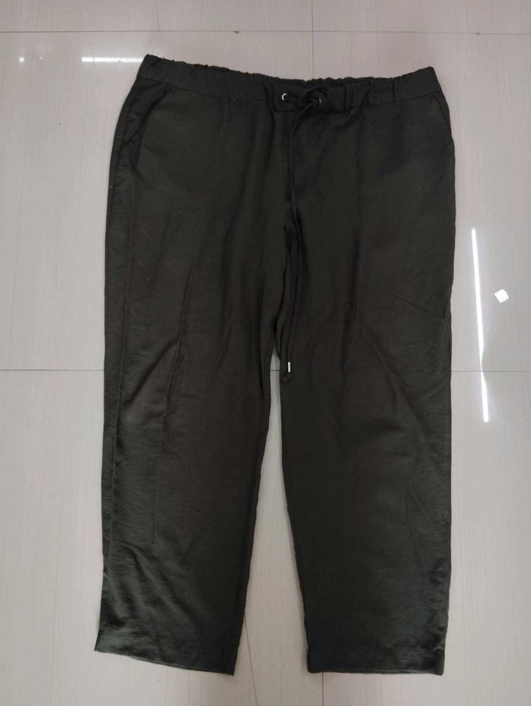 Olive Green Casual Pants
