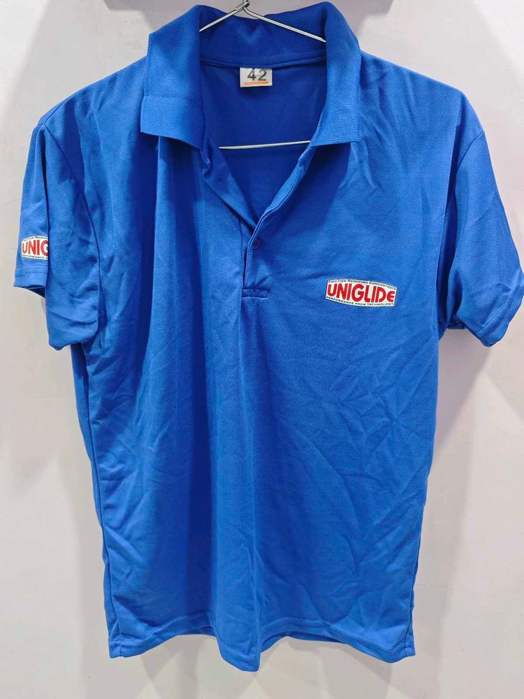 Blue UNIGLIDE Polo Shirt - Size 42