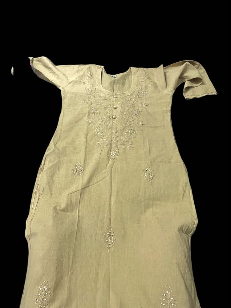 Elegant Embroidered Kurta with plazo