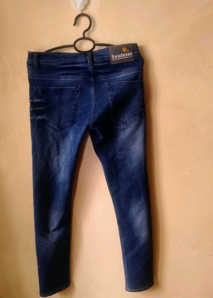 Dark Blue Colour Denim Jeans