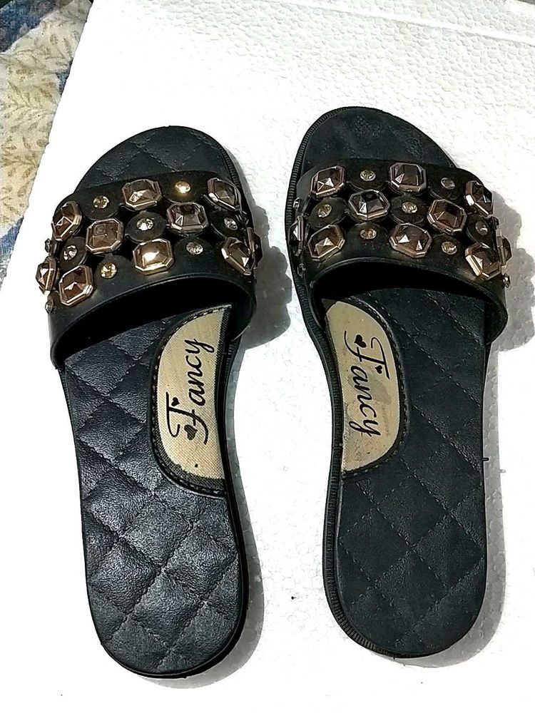 Fancy Black Slipper