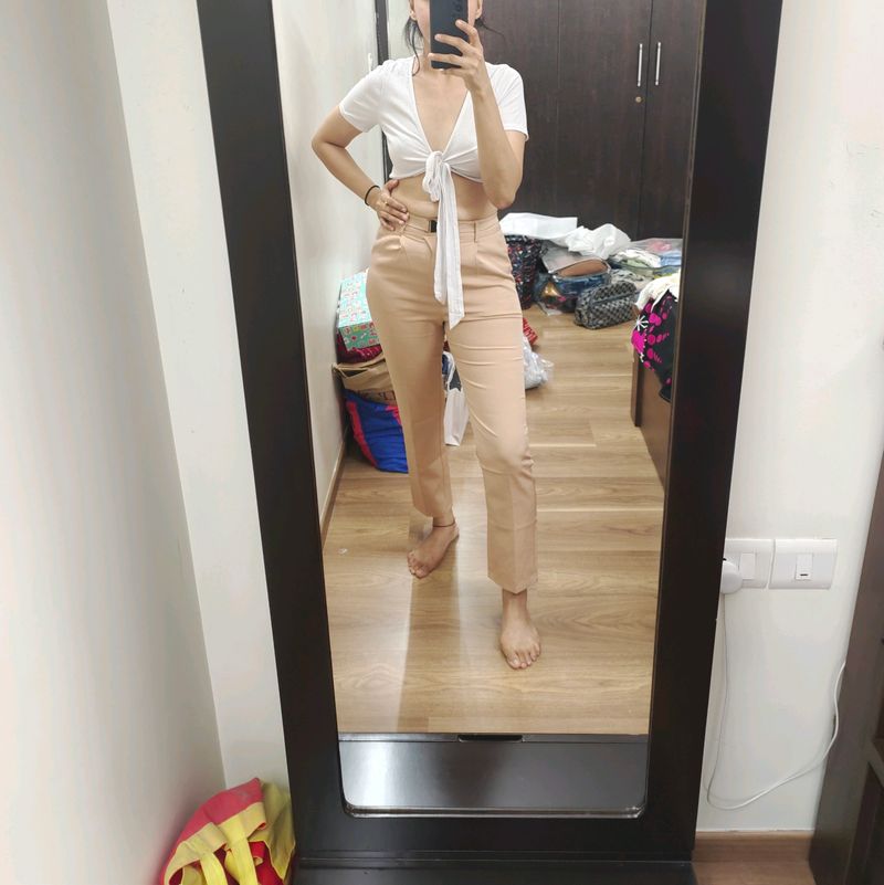 New White Crop Top