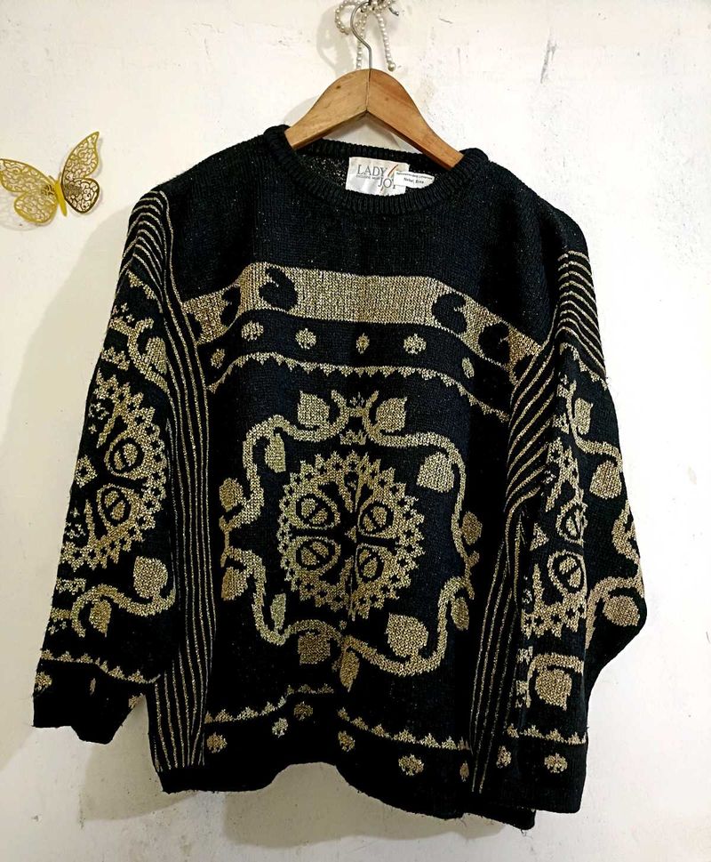 Vintage Patterned Sweater