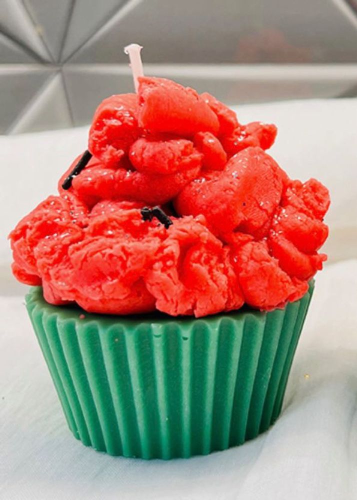 Watermelon Cupcake Candle✨