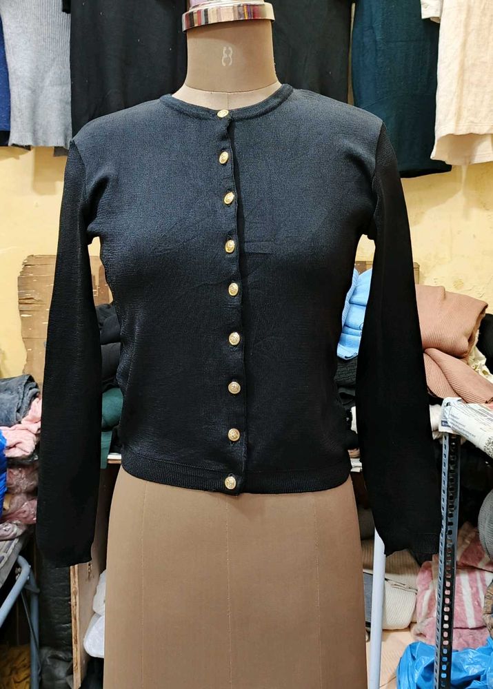 Elegant Black Cardigan