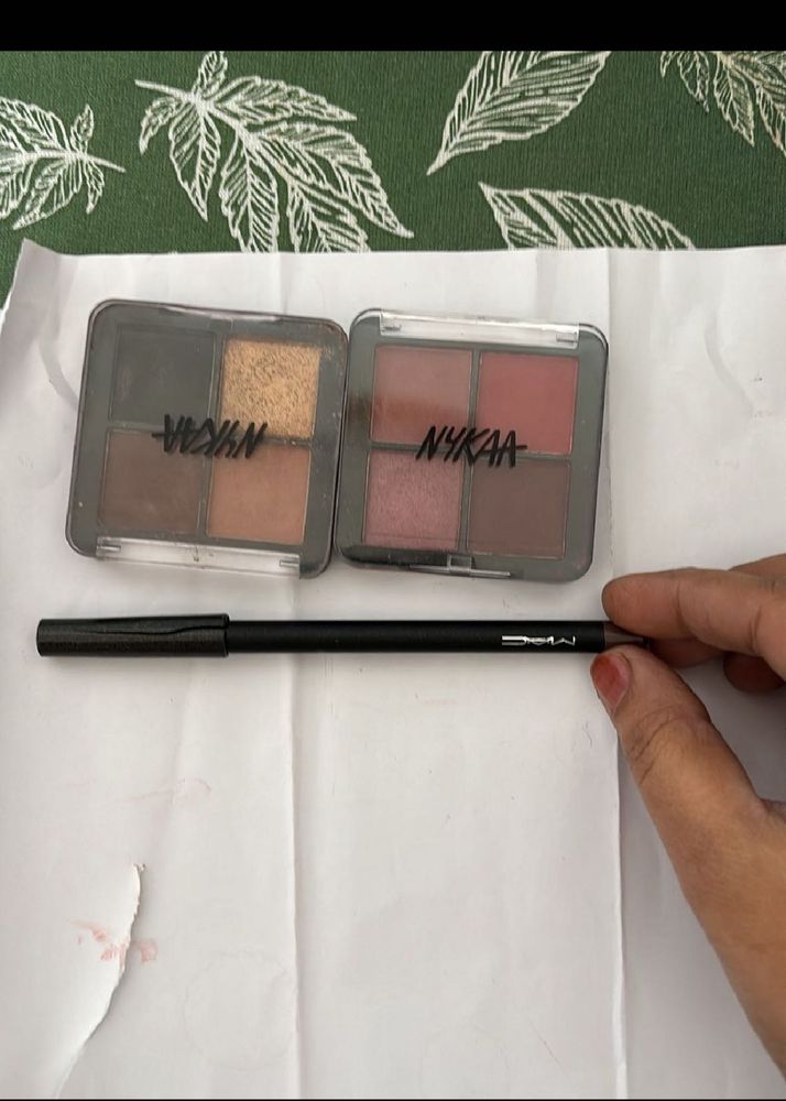 Mac Brown Kajal &amp; Nykaa Eyeshadows