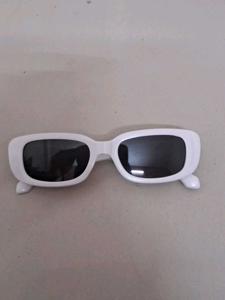 White Retro Sunglasses