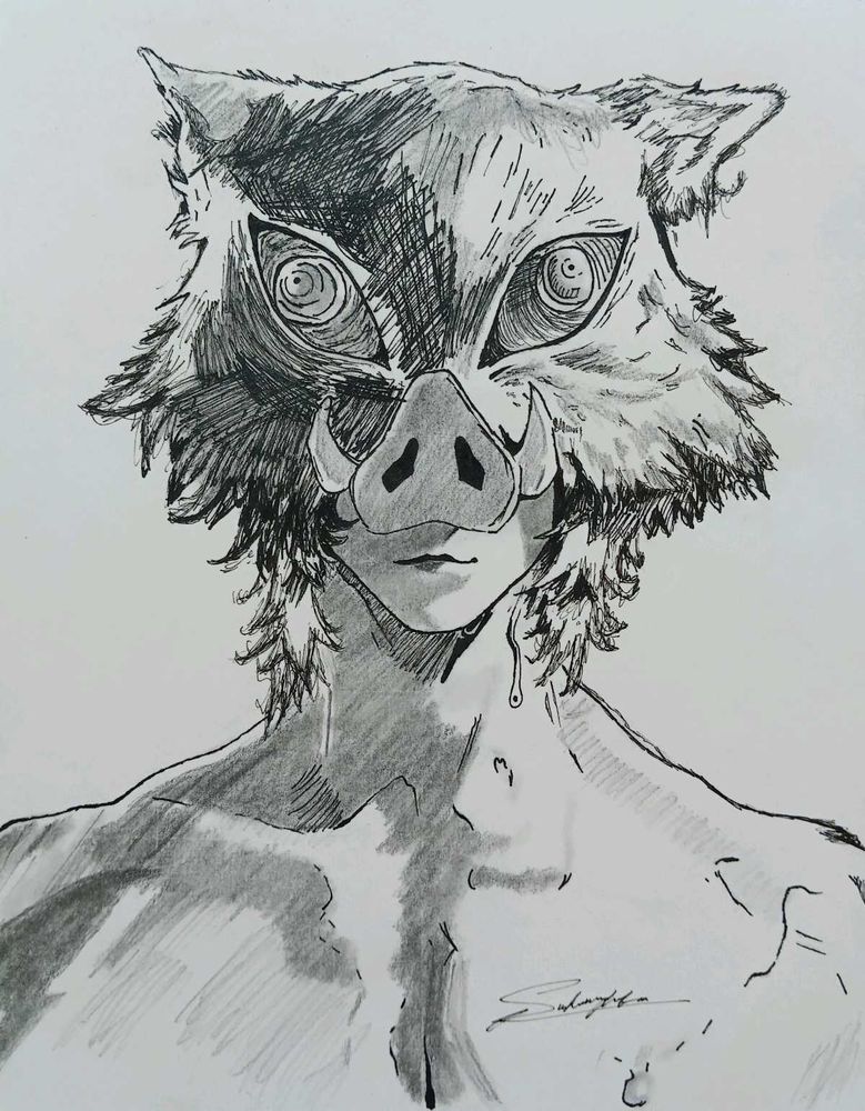 Inosuke Hashibira sketch