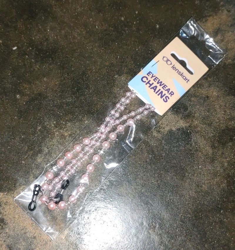 Pink Beads Eyewear Chain