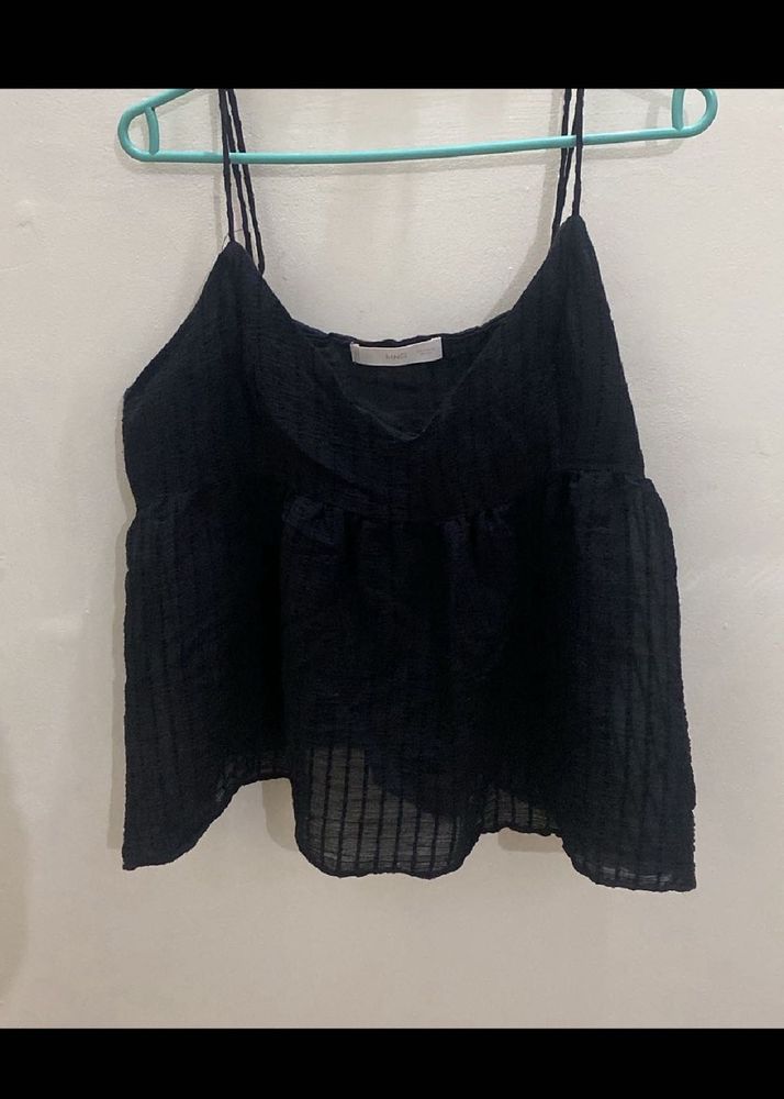 Black Cami Crop Top