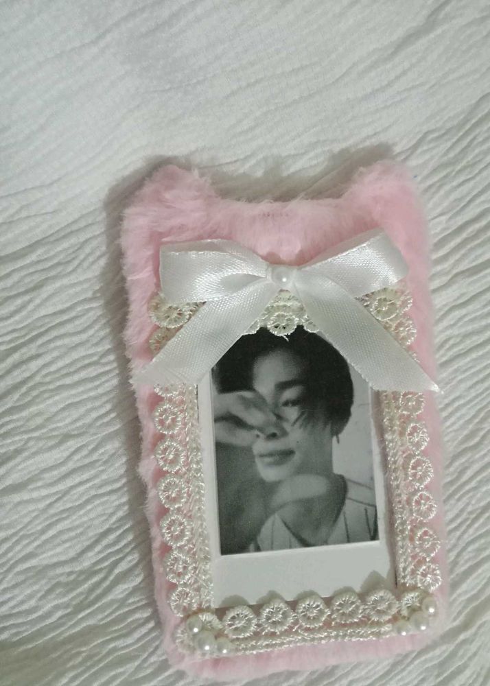 Pink Plush Photo Frame