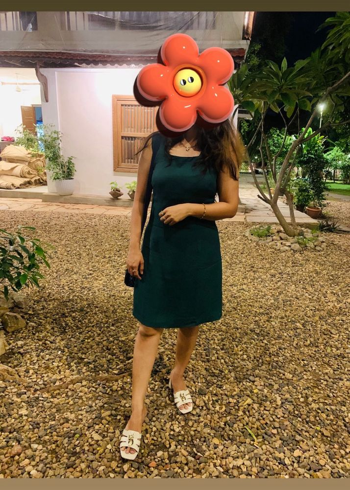 Emerald Green Sleeveless Dress