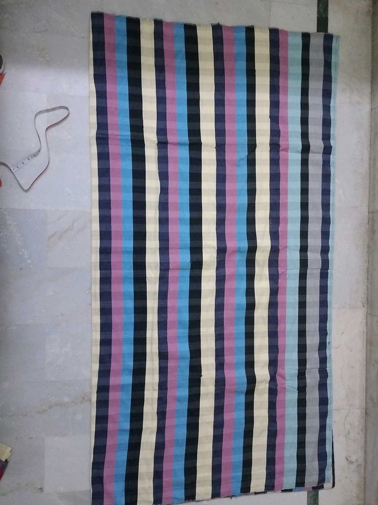 Striped Fabric Piece Carpet