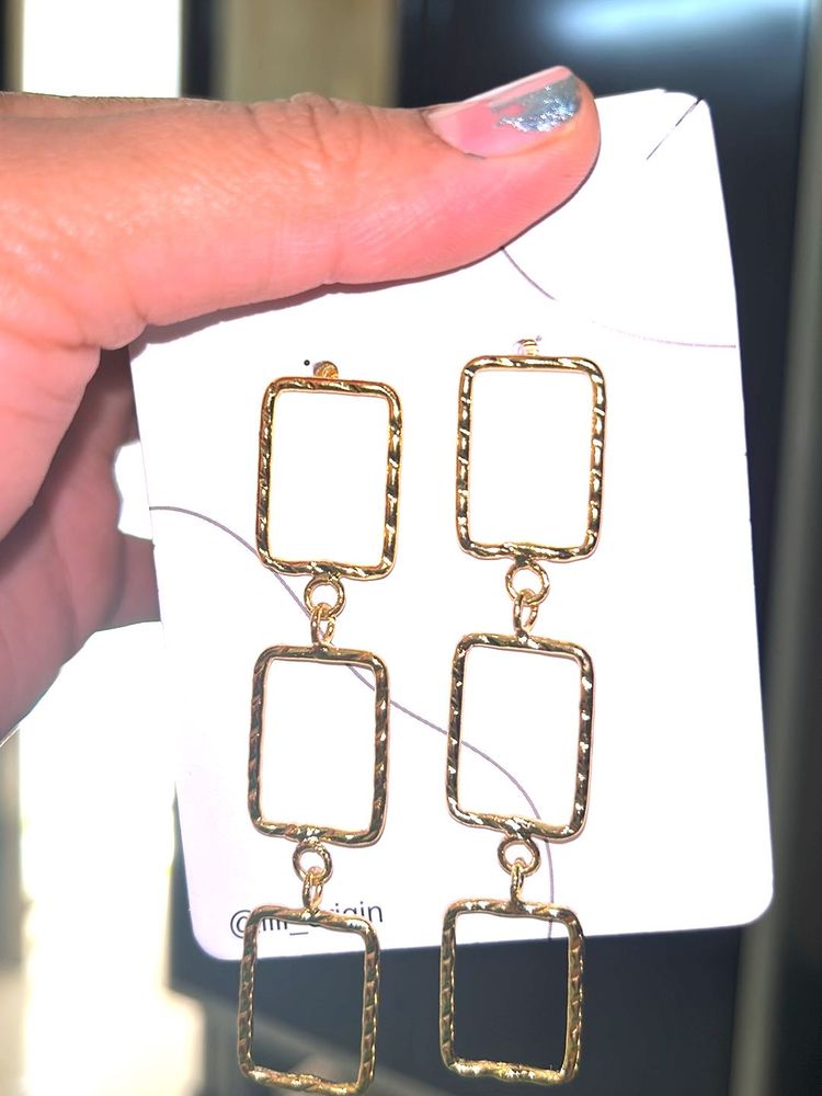 Geometric Drop Earrings