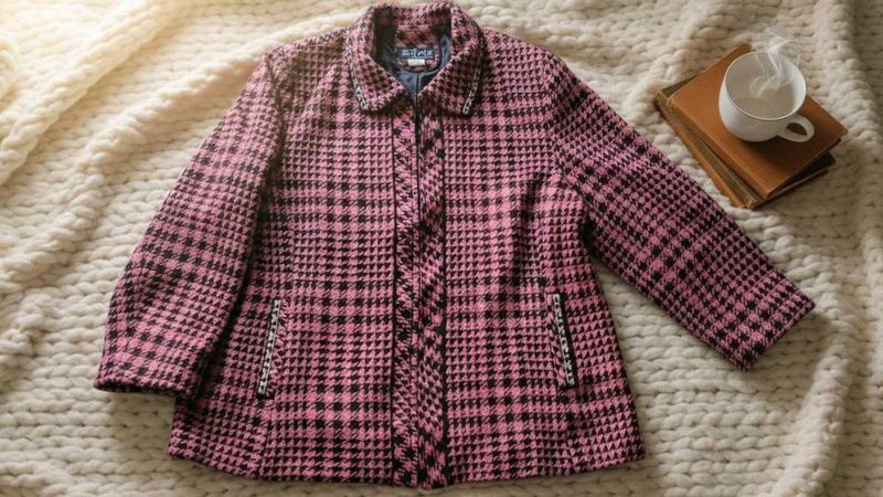 Shimmer✨(⁠｡⁠•̀⁠ᴗ⁠-⁠)⁠✧Houndstooth Blazer -✿⁠