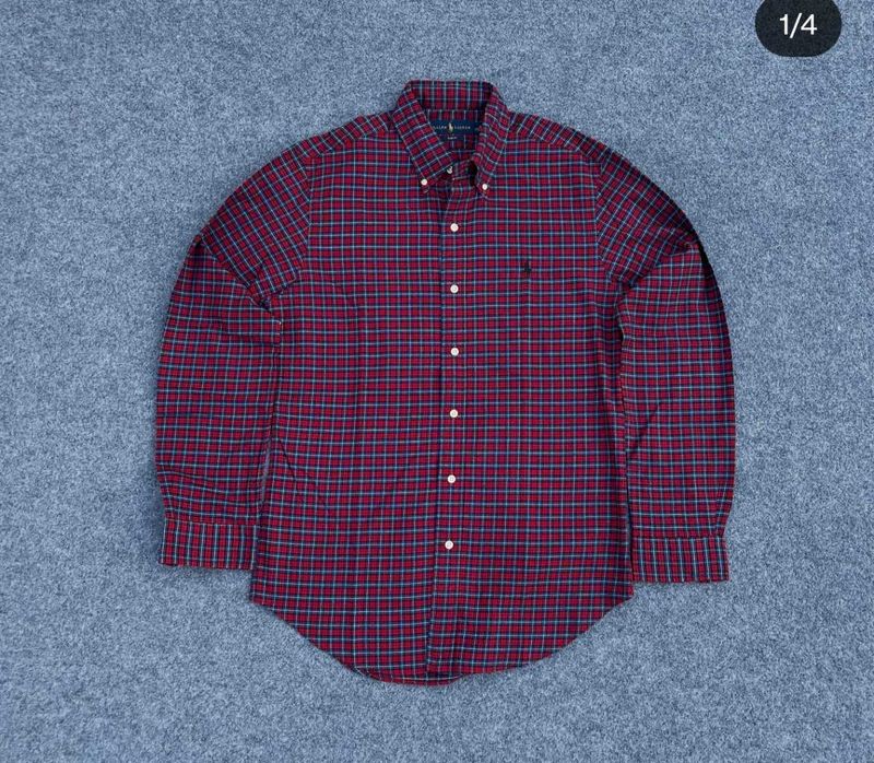 Ralph Lauren Blue Redplqid Shirt