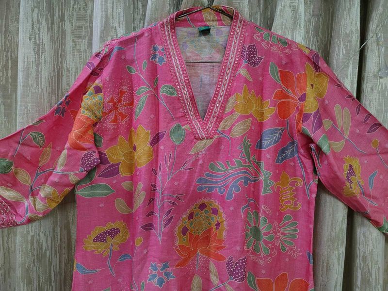 Floral Print Kurta