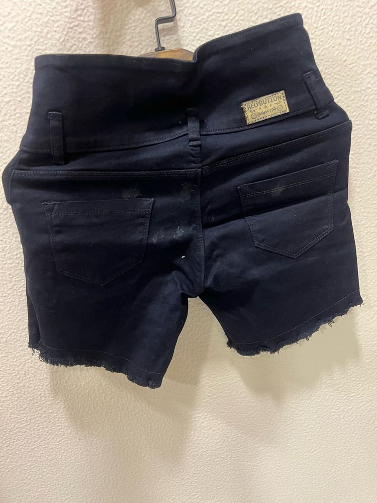 Dark Wash Denim Shorts