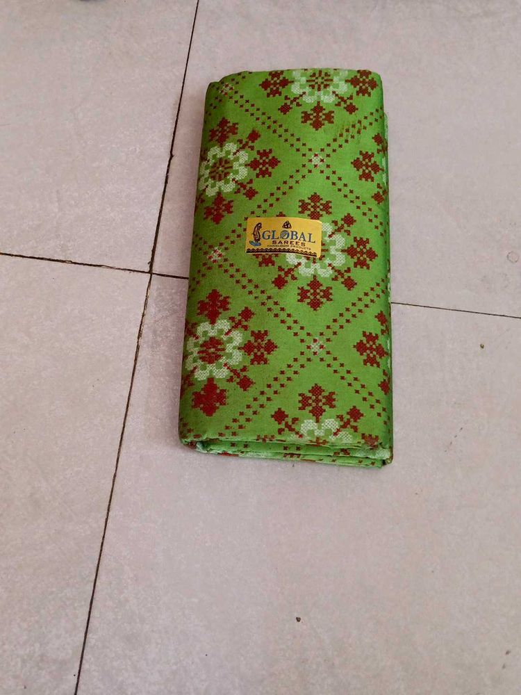 sambalpuri print saree with pata blouse piece