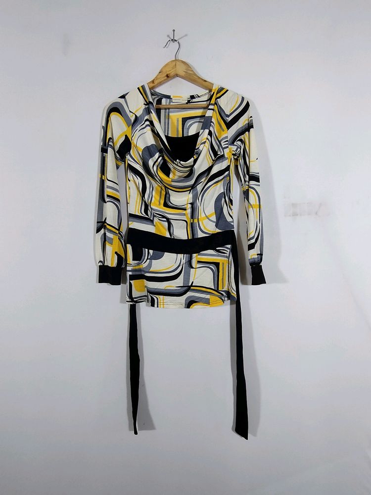 Yellow Printed Top (Women&#39;s)