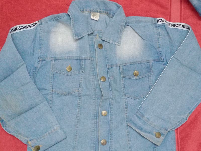 Light Blue Denim Jacket For Women