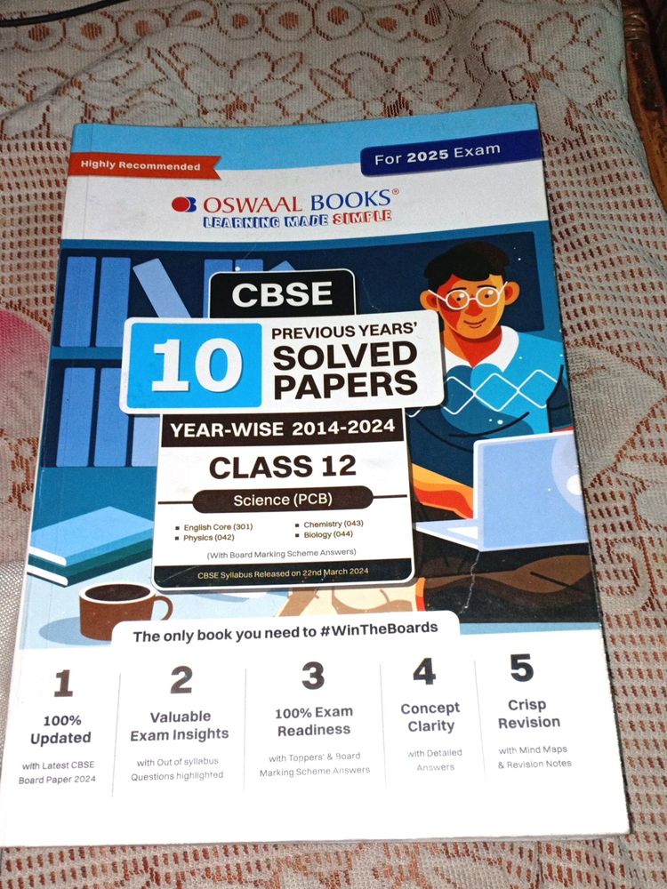 PCB and English Oswaal 10 Year Pyq Class 12